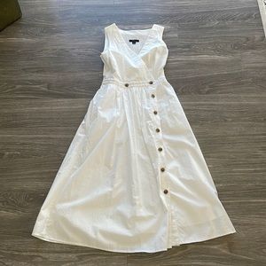 White J Crew sleeveless dress